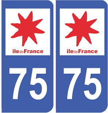 Autocollant 75 Île-de-France